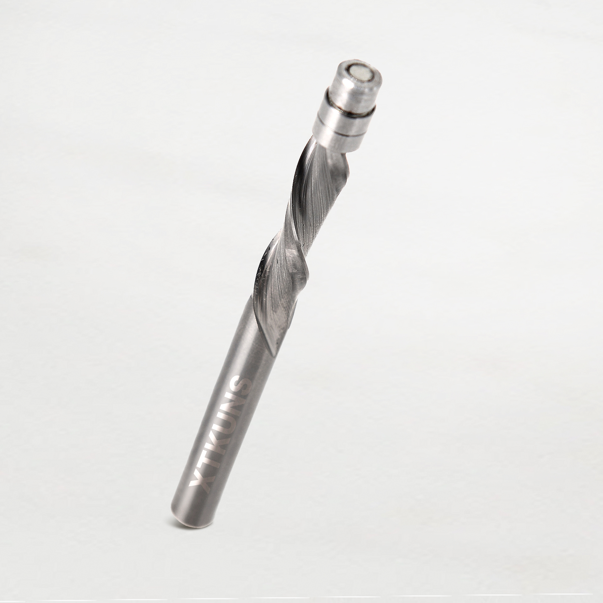 XTKUNS Up Down Compression Spiral Flush Trim Router Bit, 1/4 Inch Shank Solid Carbide Flush Trim Router Bits CNC Spiral Bit