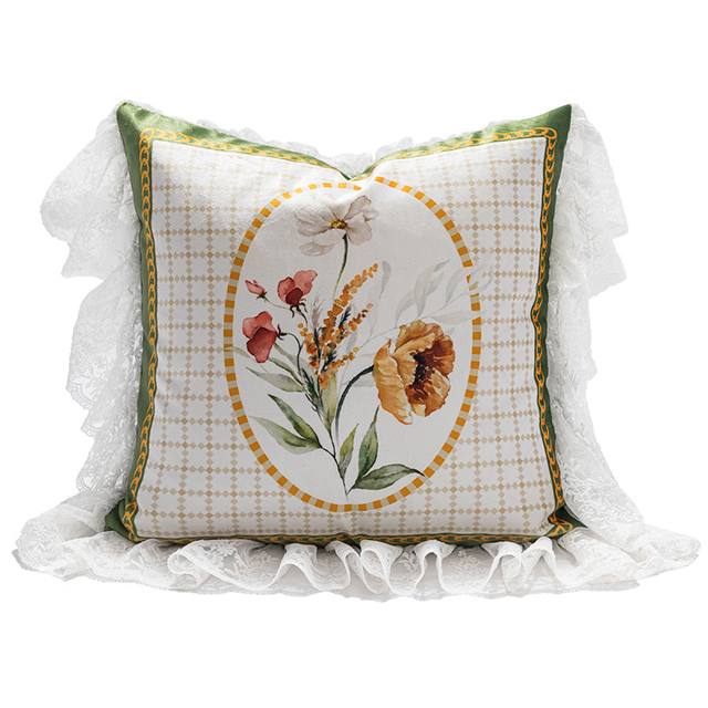Light Luxury Pastoral Style Throw Pillow