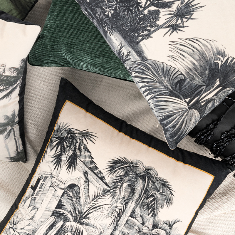 Plush Printed Throw Pillows