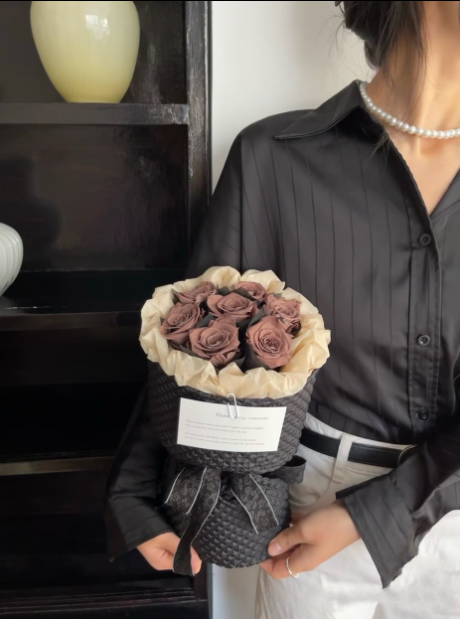 Brown Premium Eternal Flower Bouquet
