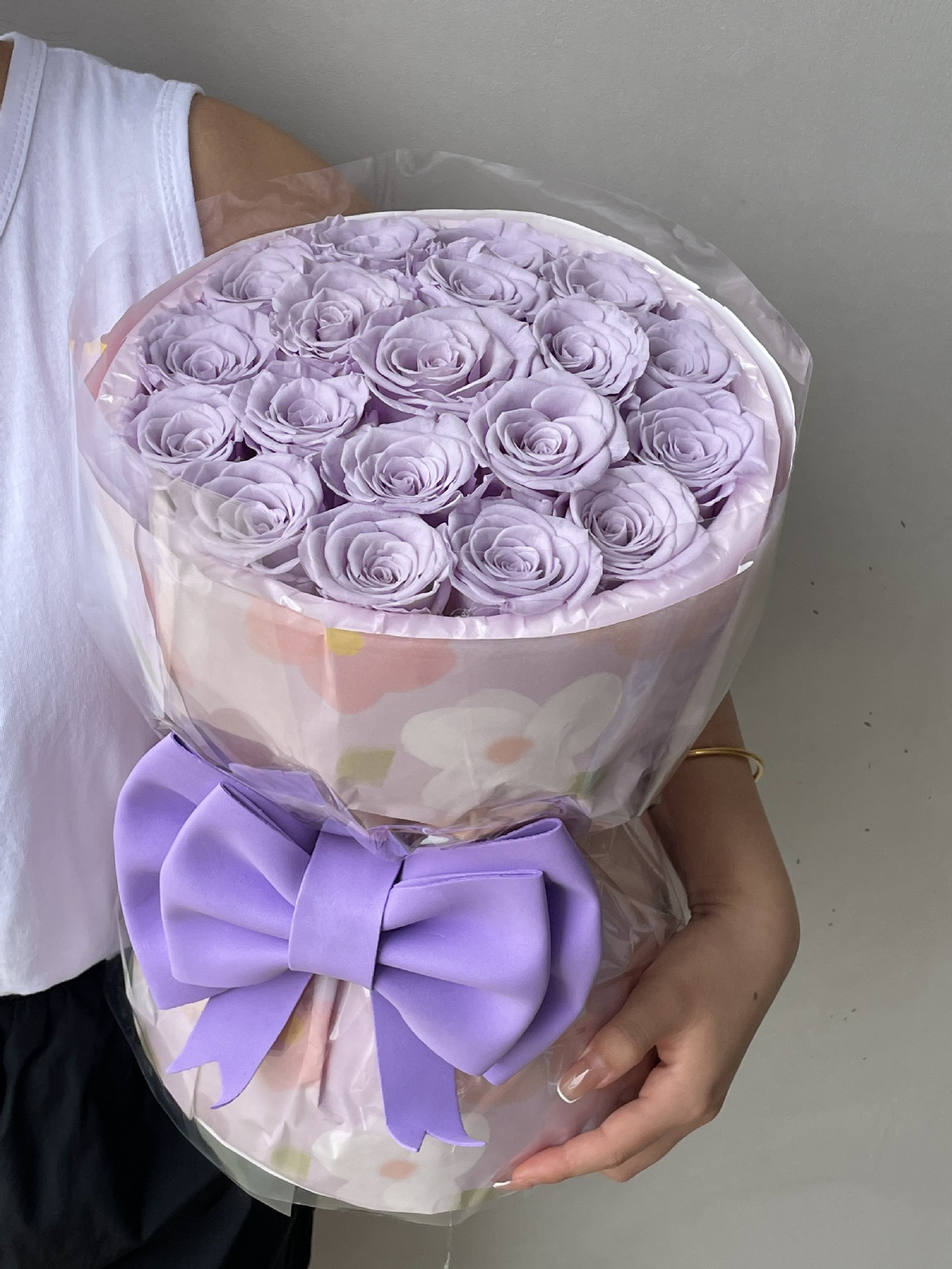Bow-knot Preserved Flower Bouquet