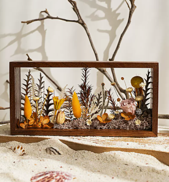 Forever Flowers in A Solid Wood Photo Frame