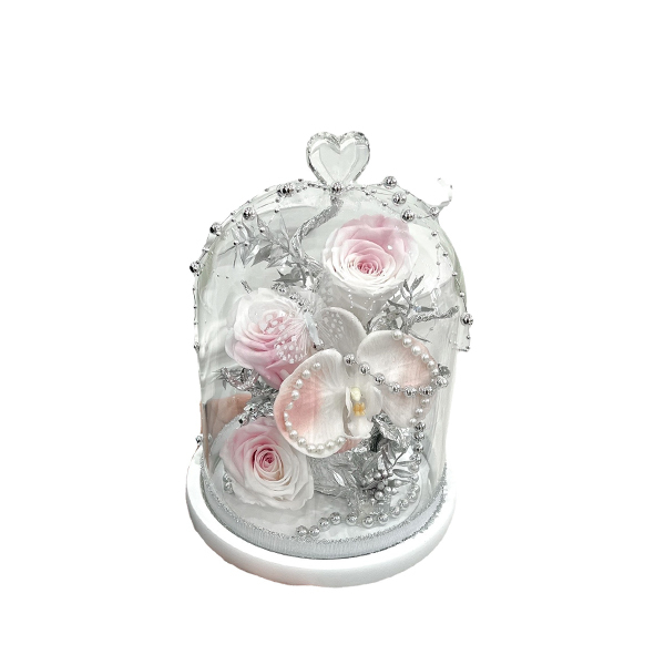 Creative Eternal Rose Glass Cover