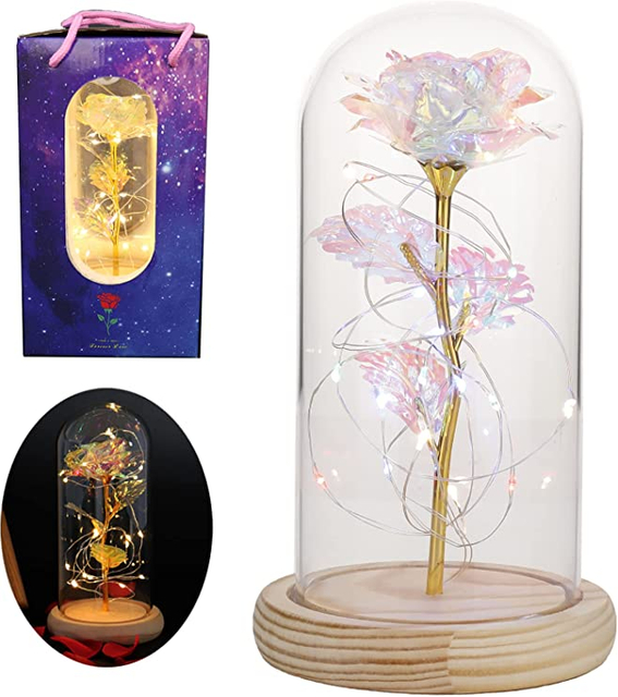 Eternal Rose in Glass Dome Mothers Day Gifts