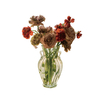 Double Ear Clear Glass Vase
