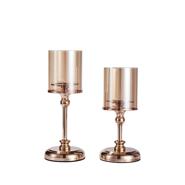 Glass Candle Holder Romantic Candlelight Dinner Wedding Decoration
