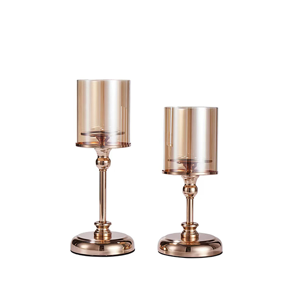 Glass Candle Holder Romantic Candlelight Dinner Wedding Decoration