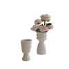White Plain Creative Straight Ceramic Vase