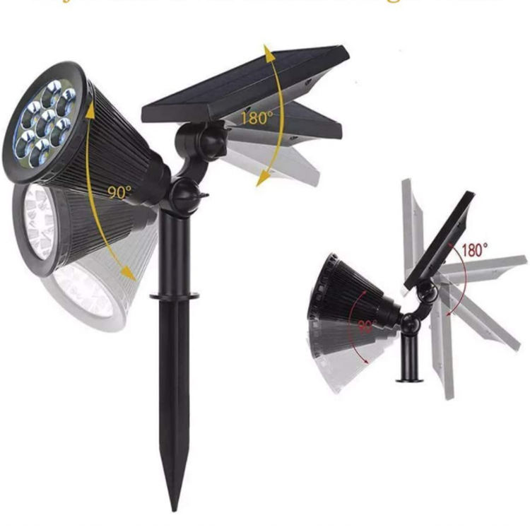 Solar Outdoor Lights Waterproof Solar Spot Lights Garden Yard Landscape Lights