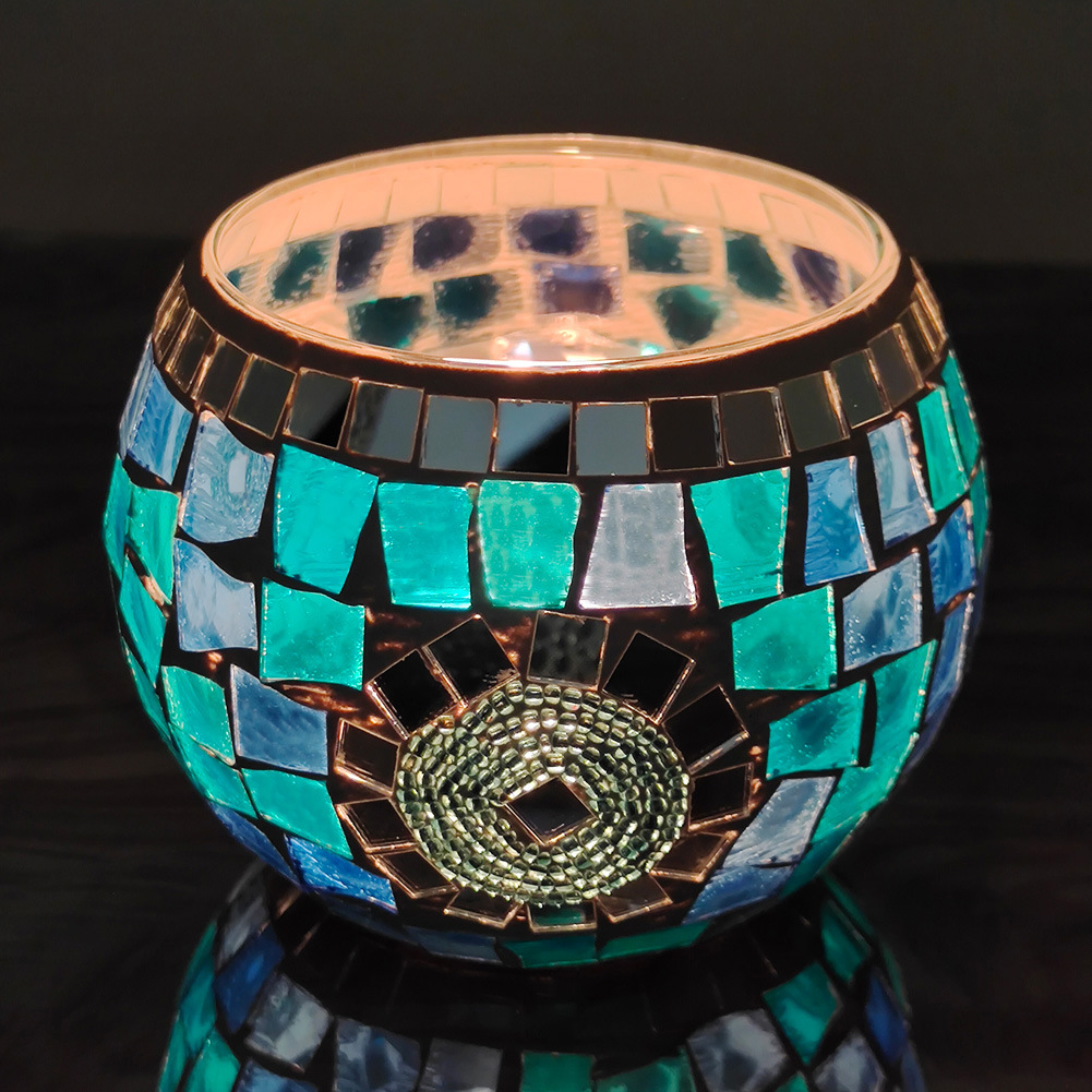 Handmade Stained Glass Candle Holders