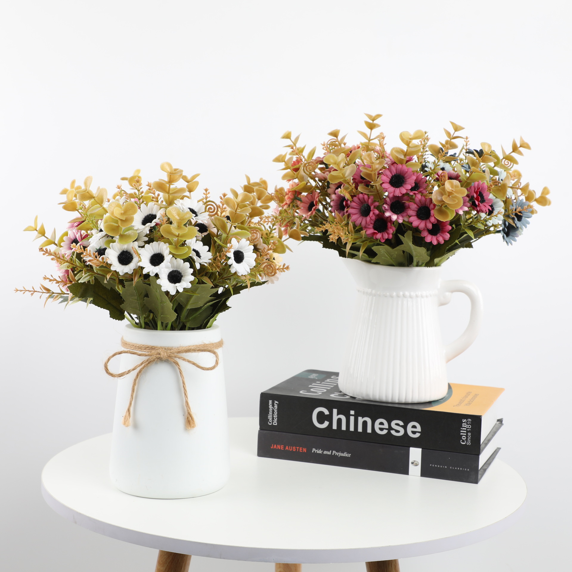 Artificial Silk Daisy Flower Home Office Wedding Decoration