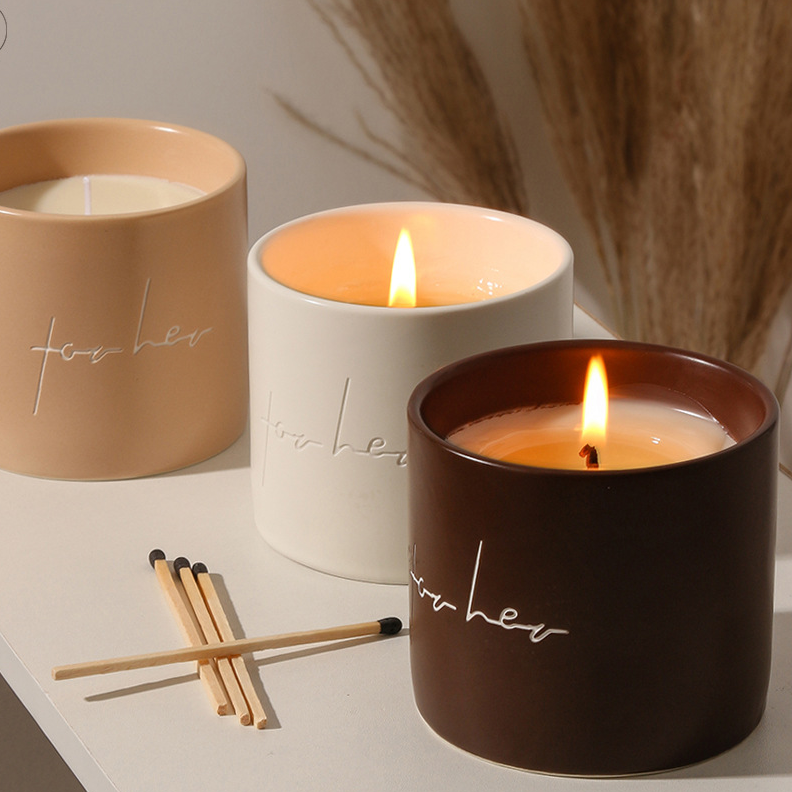 Large Capacity Ceramic Candle
