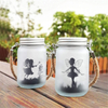 Solar Lantern Fairy Lights Garden Frosted Glass Ornament Lights