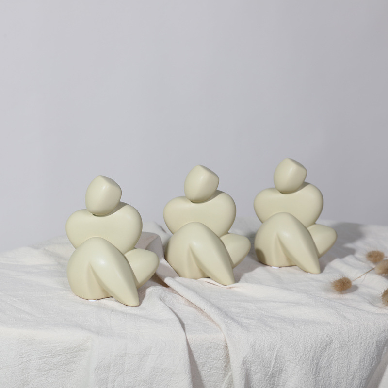 Abstract Sculpture Cute Accent Figurine for Home Decor Collection