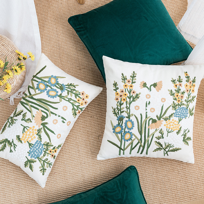 Countryside Canvas Throw Pillow