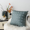 Leather Hollow Stars Throw Pillow