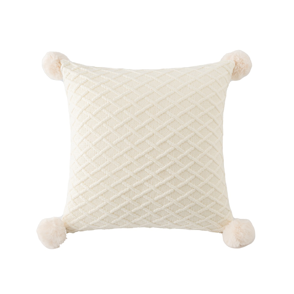 Wool Knitted Throw Pillow