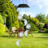 Solar Sun And Moon Wind Chimes Outdoor Garden Light