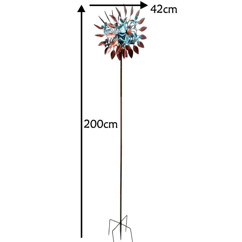 Kinetic Outdoor Metal Wind Spinners for Yard Garden Decorations