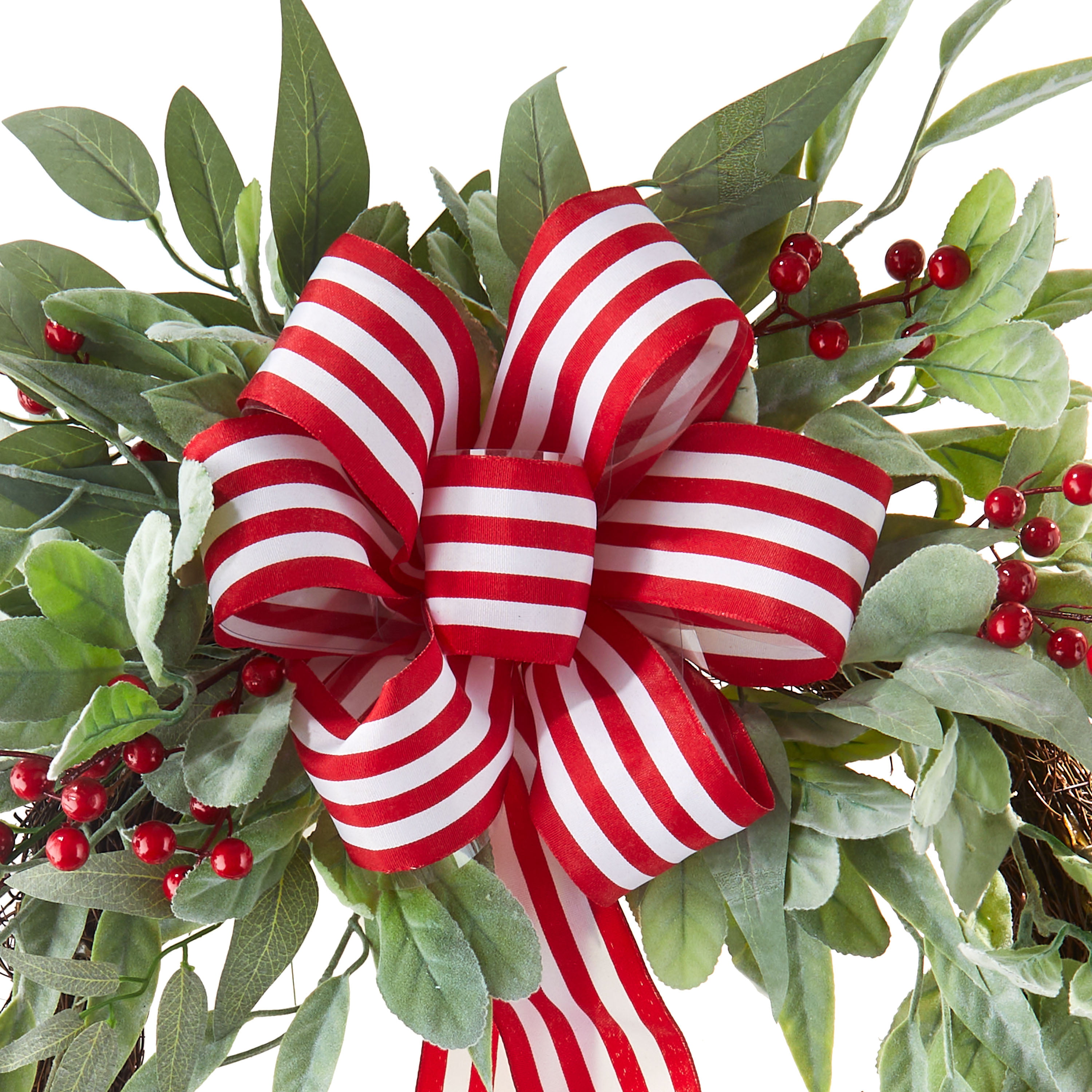 Christmas Wreath with Red Berries
