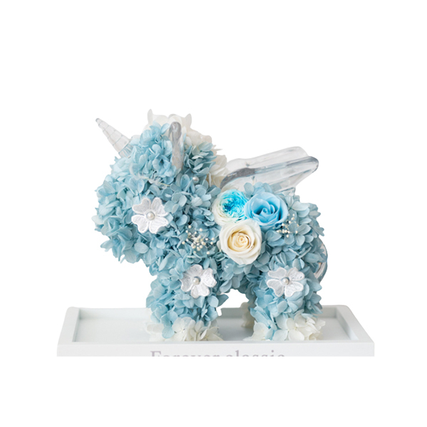 Dried Perpetual Flower Glass Cover Decoration