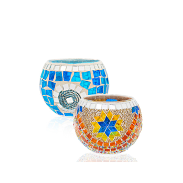 Handmade Stained Glass Candle Holders