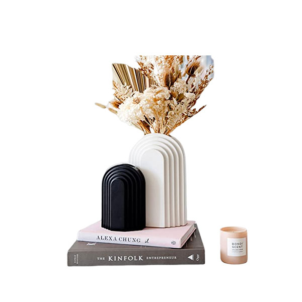 Black And White Vase Set Home Decor