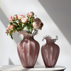 French Teardrop Wave Glass Vase