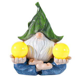 Garden Gnome with Solar Light Decorations Gifts for Outside Patio Lawn
