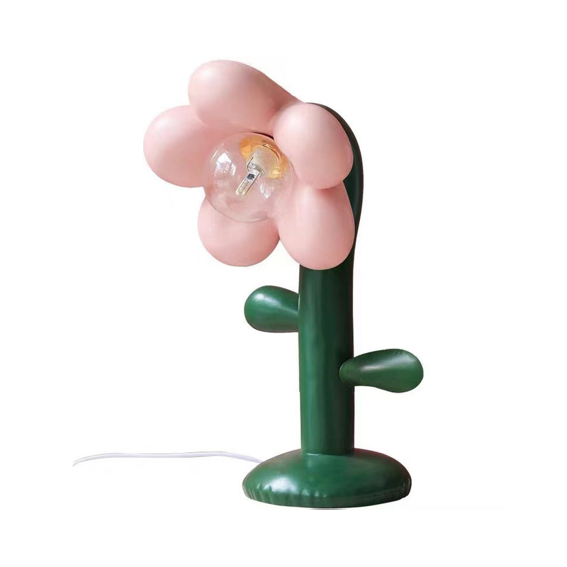 Pink Flower Table Lamp 