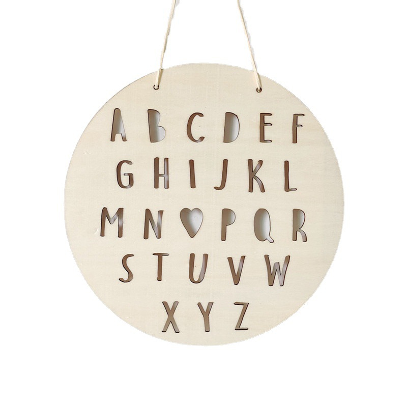 Monogram Wood Chip Wall Decor