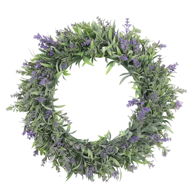 Artificial Lavender Wreath Farmhouse Wreaths for Door Wall
