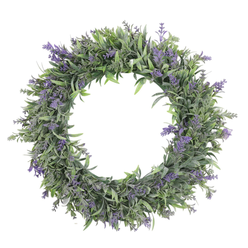 Artificial Lavender Wreath Farmhouse Wreaths for Door Wall
