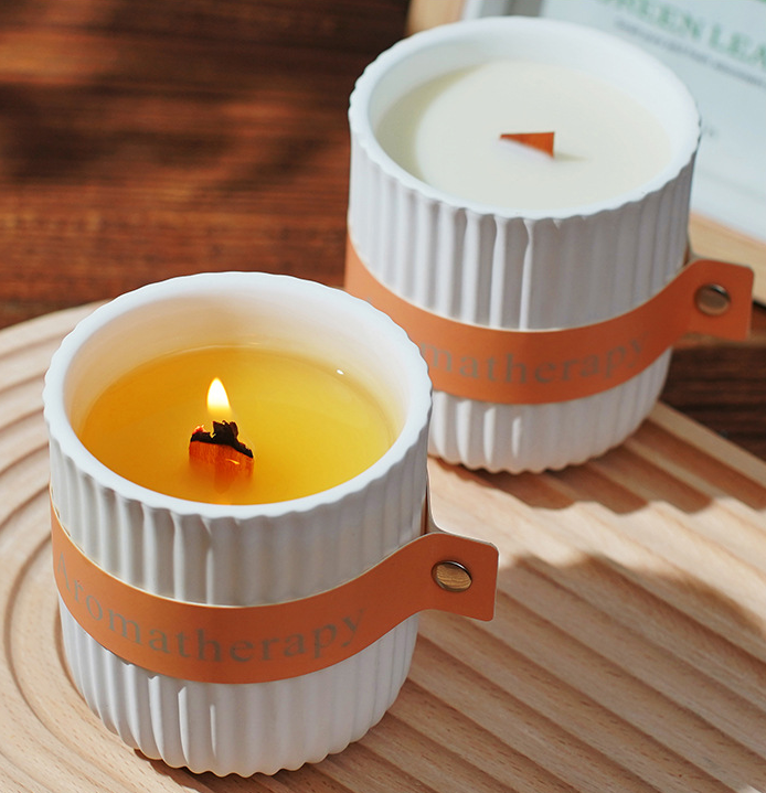 Plaster Cup Smokeless Essential Oil Scented Candle