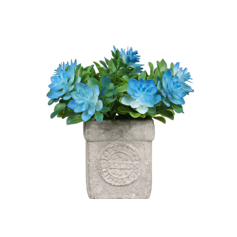 Artificial Lotus Flowers Potting Fake Bouquets Home Office Decoration