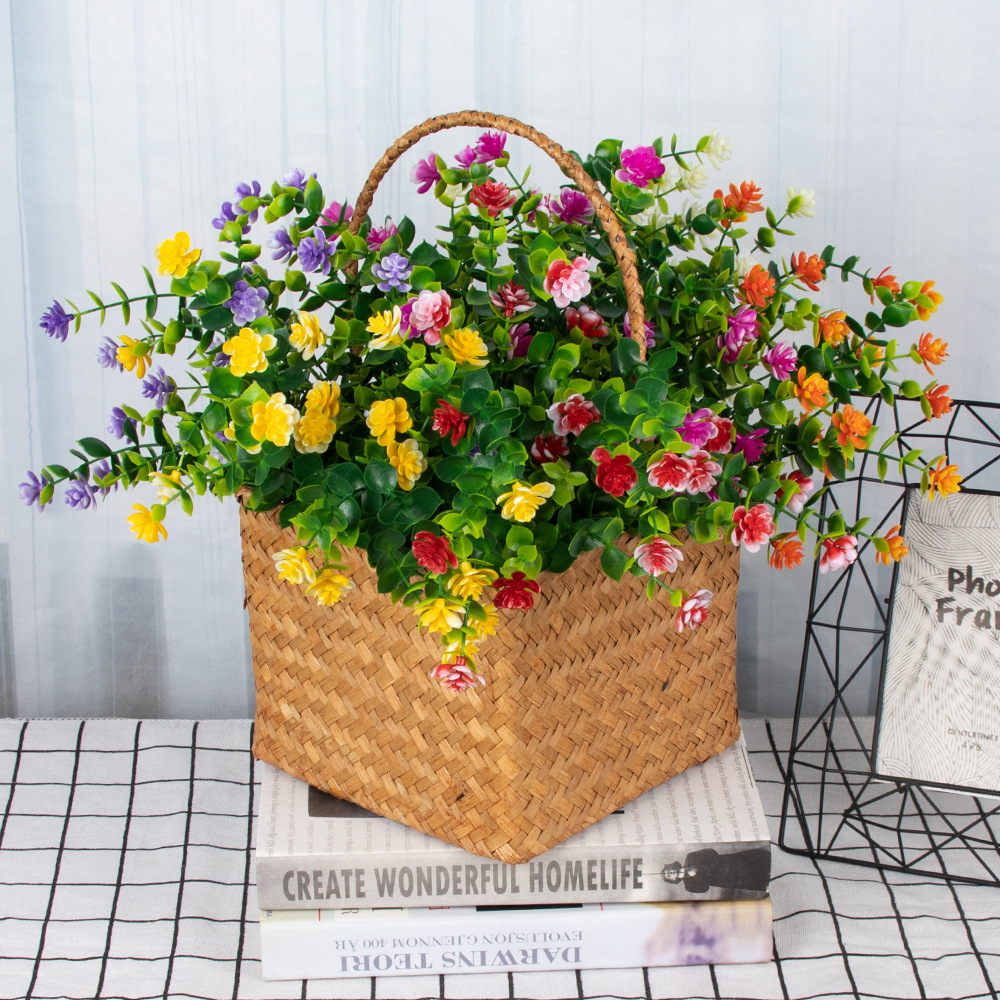 Artificial Eucalyptus Flower Fake Plants for DIY Wedding Bouquet