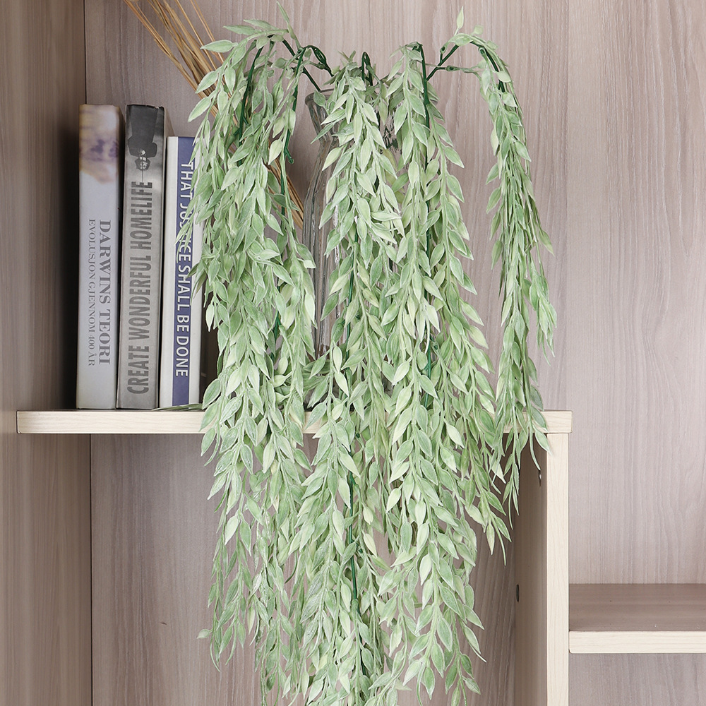 Artificial Willow Leaf Hanging Plants Decoration for Wall