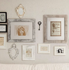 Distressed White with Real Glass Picture Frame