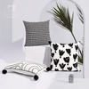White Lumbar Pillow/Wave Design