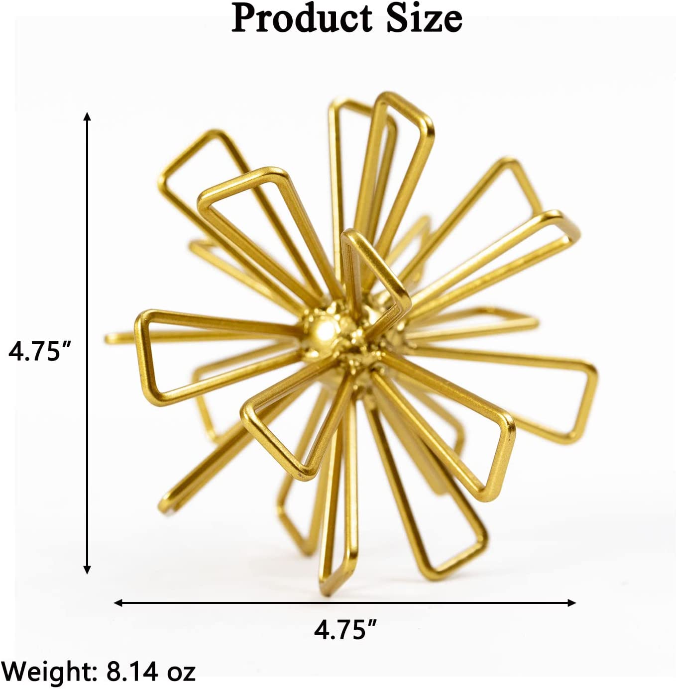 Geometric Ball Sculpture Modern Home Table Top Decor
