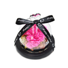 Preserved Carnation Flowers in Glass Dome Led Table Lamp Decor