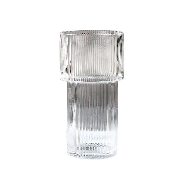 Clear Vertical Glass Vase