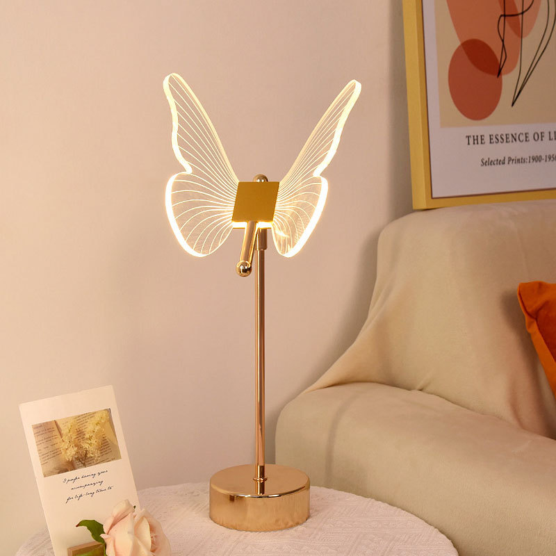 Gold Butterfly Table Lamp