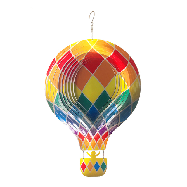Hot Air Balloon Wind Chime Ornament for Garden Decoration