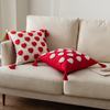  Love Embroidered Tufted Tassel Pillow