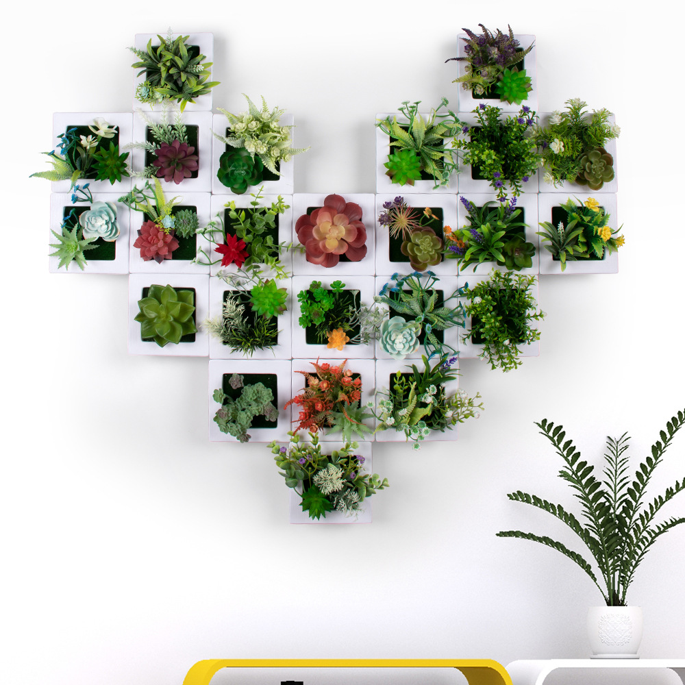 Hanging Wall Artificial Succulent Plants for Home Decor