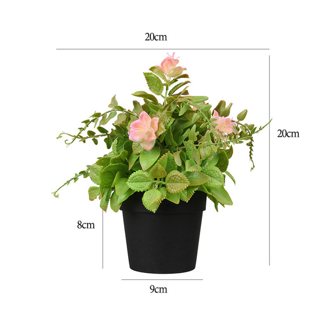 Artificial Begonia Flower Fake Plant Outdoors Or Indoor Decor