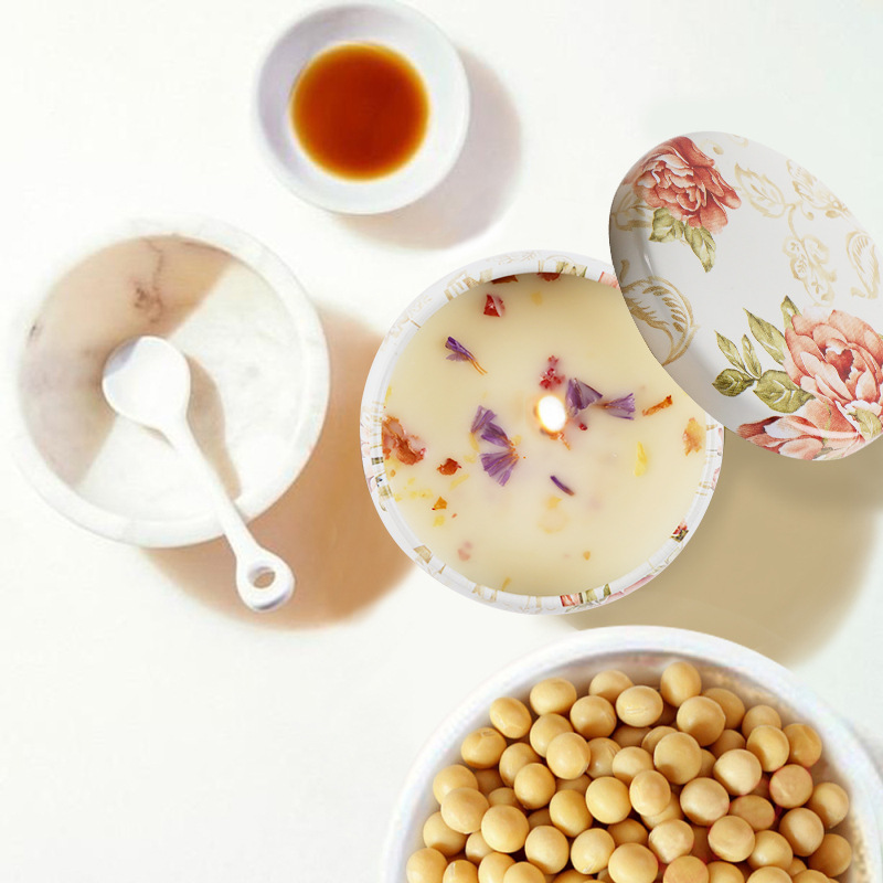 Dried Flower Soy Candle Set of Six