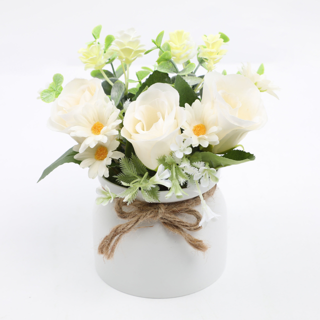 Artificial Violet Flowers Fake Plant Indoor Decorating