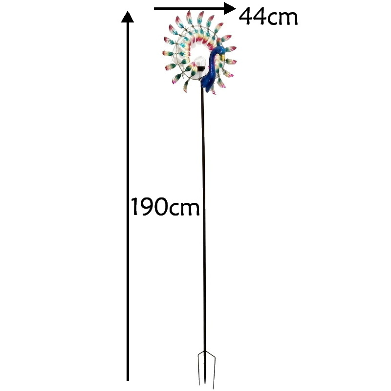 Peacock Wind Spinners Kinetic Outdoor Garden Yard Decoration